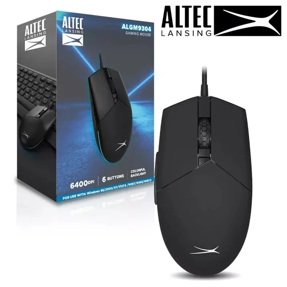 BUTTERFLY- Altec Lansing Algm9304 Wired Gaming Mouse Up To 6400 Dpi, 6 Buttons Rgb