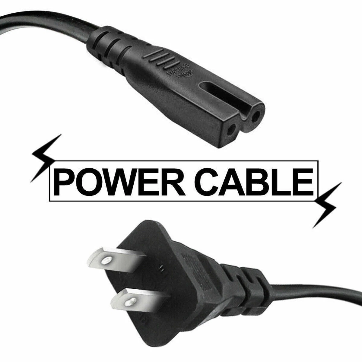 BUTTERFLY- Aprelco 5Ft Ul 2 Prong Power Cord Cable For Vizio Tv E500I-A1 E701I-A3 E601I-A3