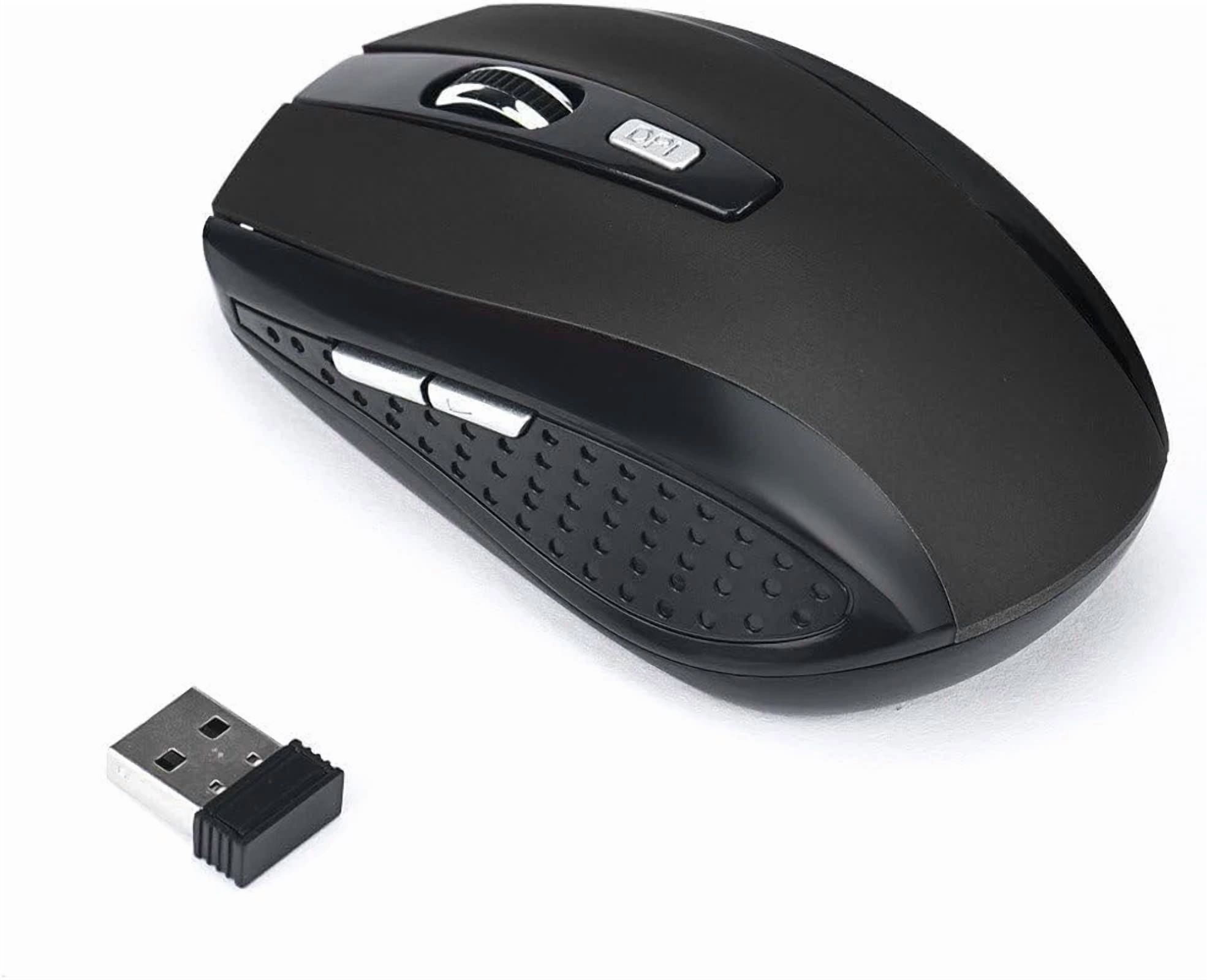 BUTTERFLY- Black Wireless Mouse 2.4G Laptop Mouse Gaming With Usb Receiver, Cordless