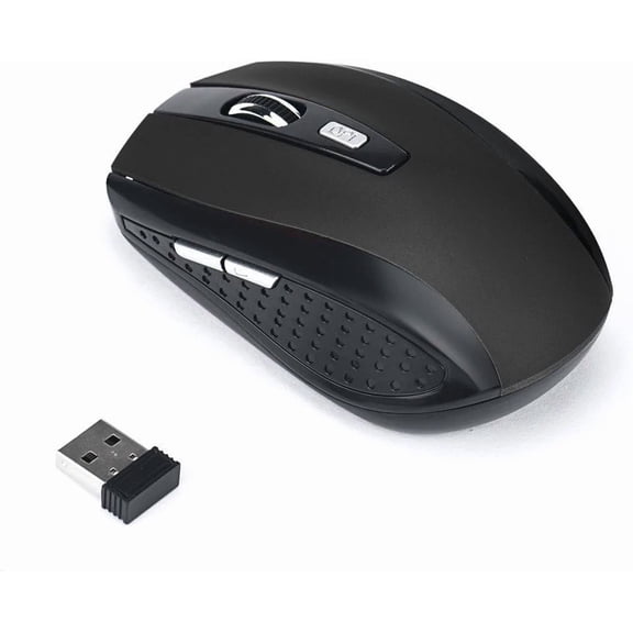 BUTTERFLY- Black Wireless Mouse 2.4G Laptop Mouse Gaming With Usb Receiver, Cordless
