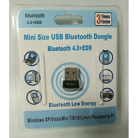 BUTTERFLY- Bluetooth Adapter For Pc Usb Bluetooth Dongle 4.0 Edr Receiver Techkey Wireless