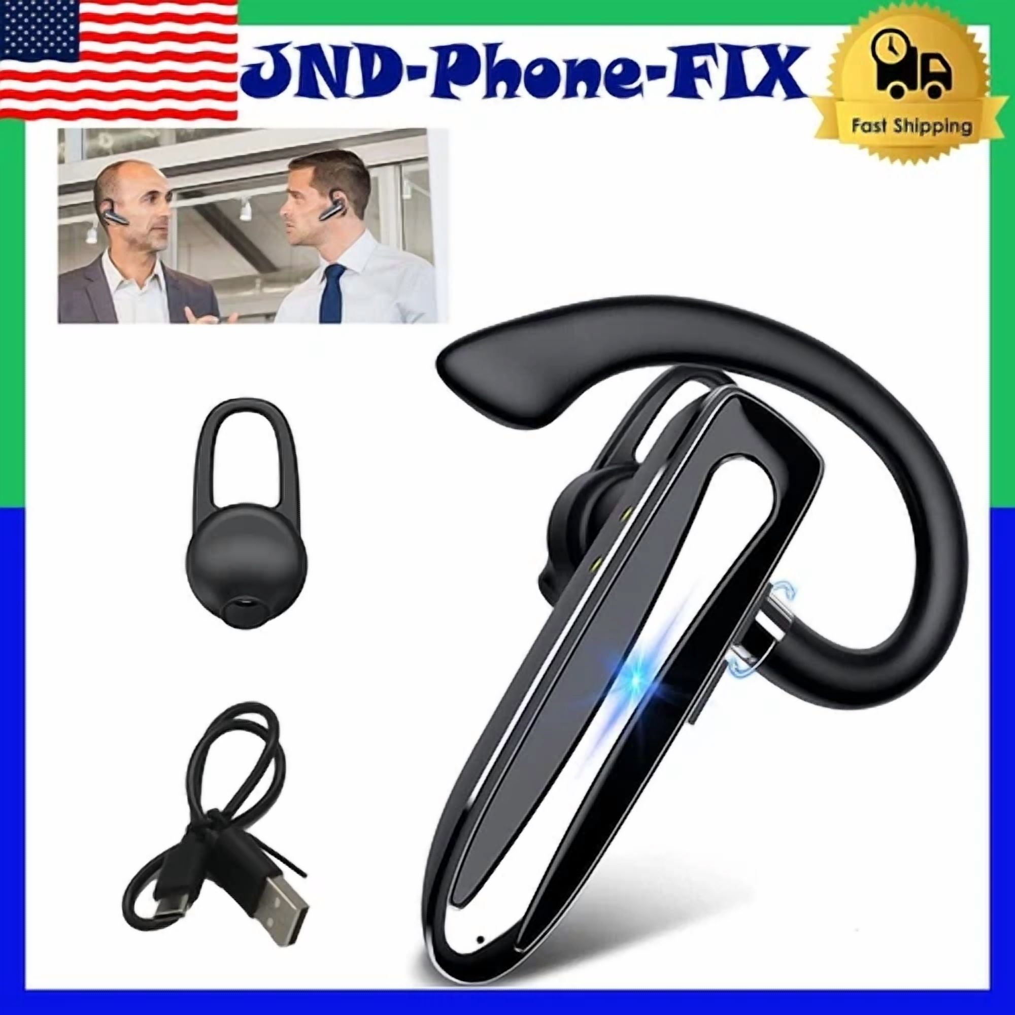 BUTTERFLY- Bluetooth Wireless Earpiece Trucker Handsfree Earphone In Ear Earbud Headset
