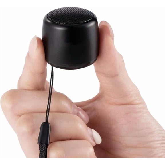 BUTTERFLY- Bs-101 Black Unisex Mini Wireless Speaker, Bluetooth, Portable, Touch Control, 3