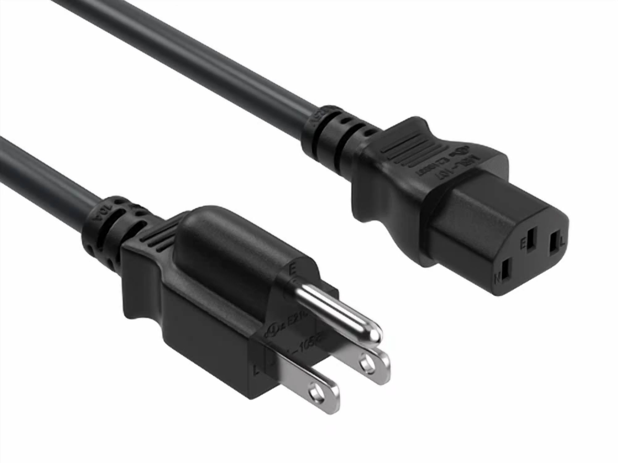 BUTTERFLY- Cable Leader 5Ft 18 Awg Universal Power Cord Iec320 C13 To Nema 5-15P