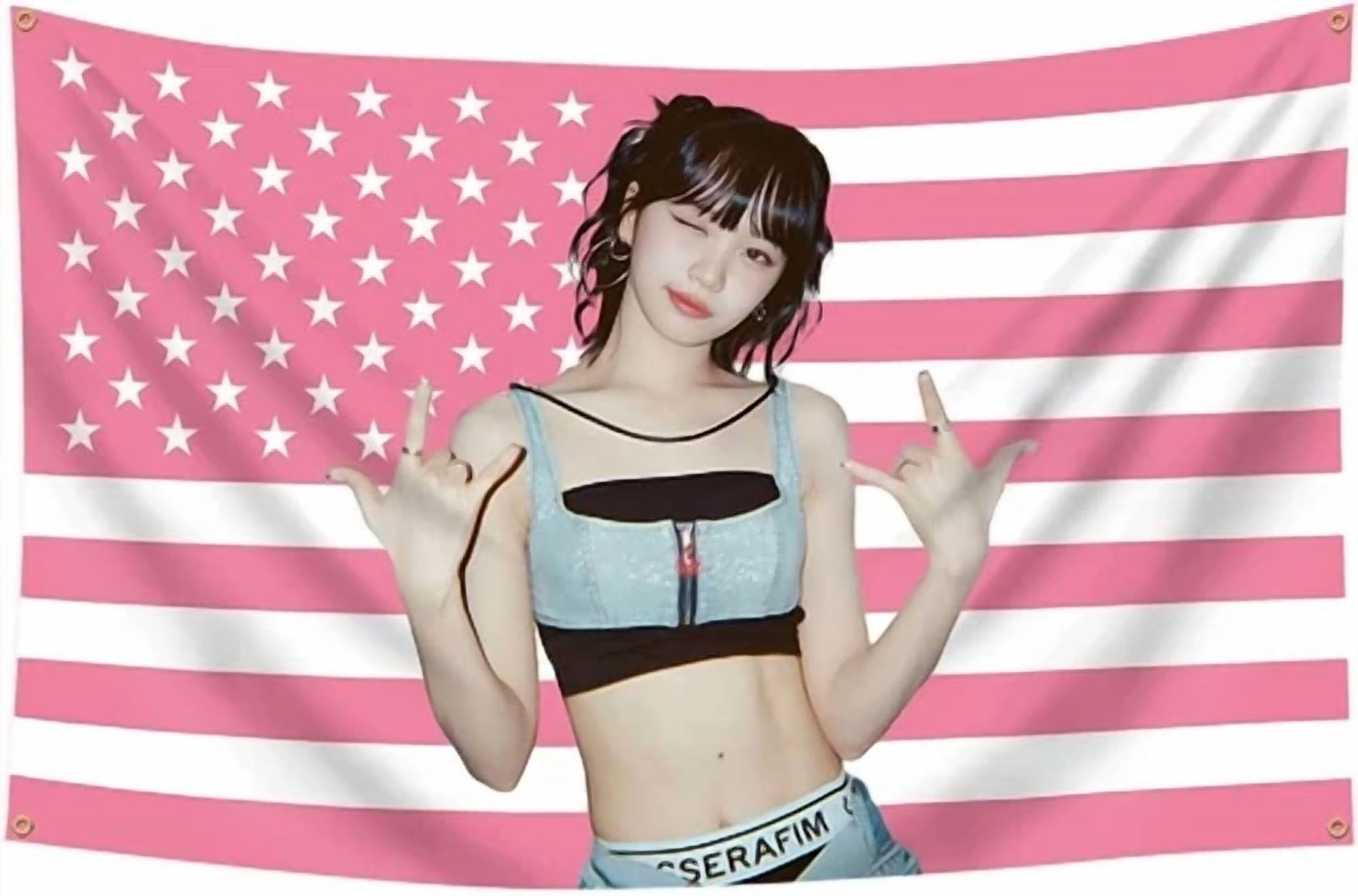 BUTTERFLY- Chae Won American Flag Kpop Music Flag 3X5Ft Trucks Sign Garage Shop Wall Decor