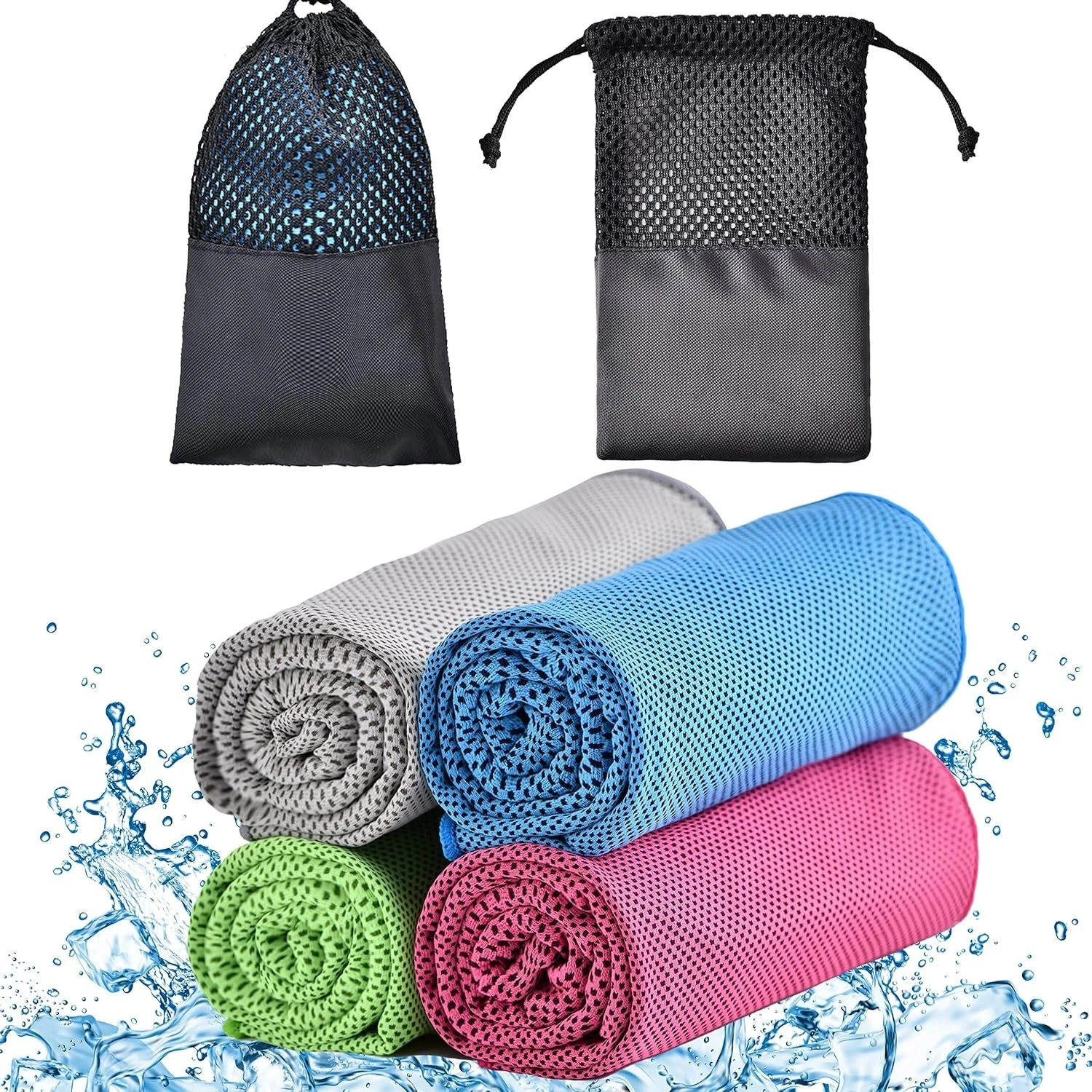 BUTTERFLY- Cooling Towels - 4 Pack Cooling Towel(40"X12") For Neck And Face