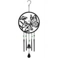 thumbnail image 1 of BUTTERFLY & DAISIES Silhouette Garden Wind Chime, by Carson, 1 of 1