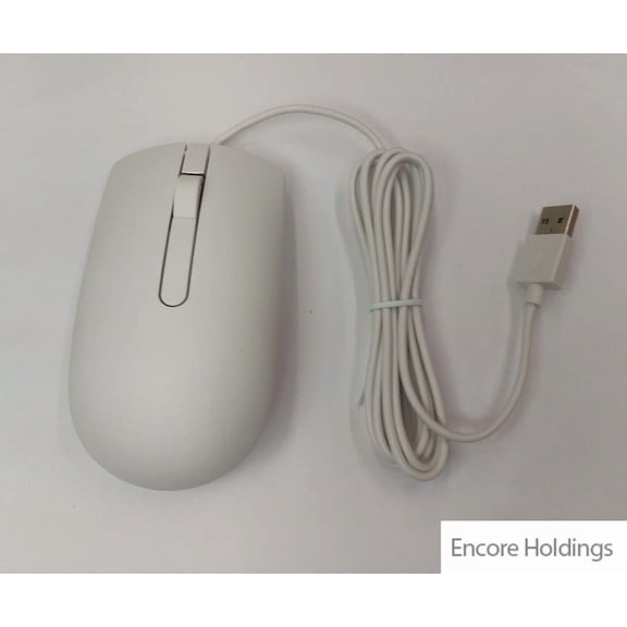 BUTTERFLY- Dell (Dell 275-Bbcf) Optical Mouse - Wired - 3-Button - Usb - White Ms116-Wh