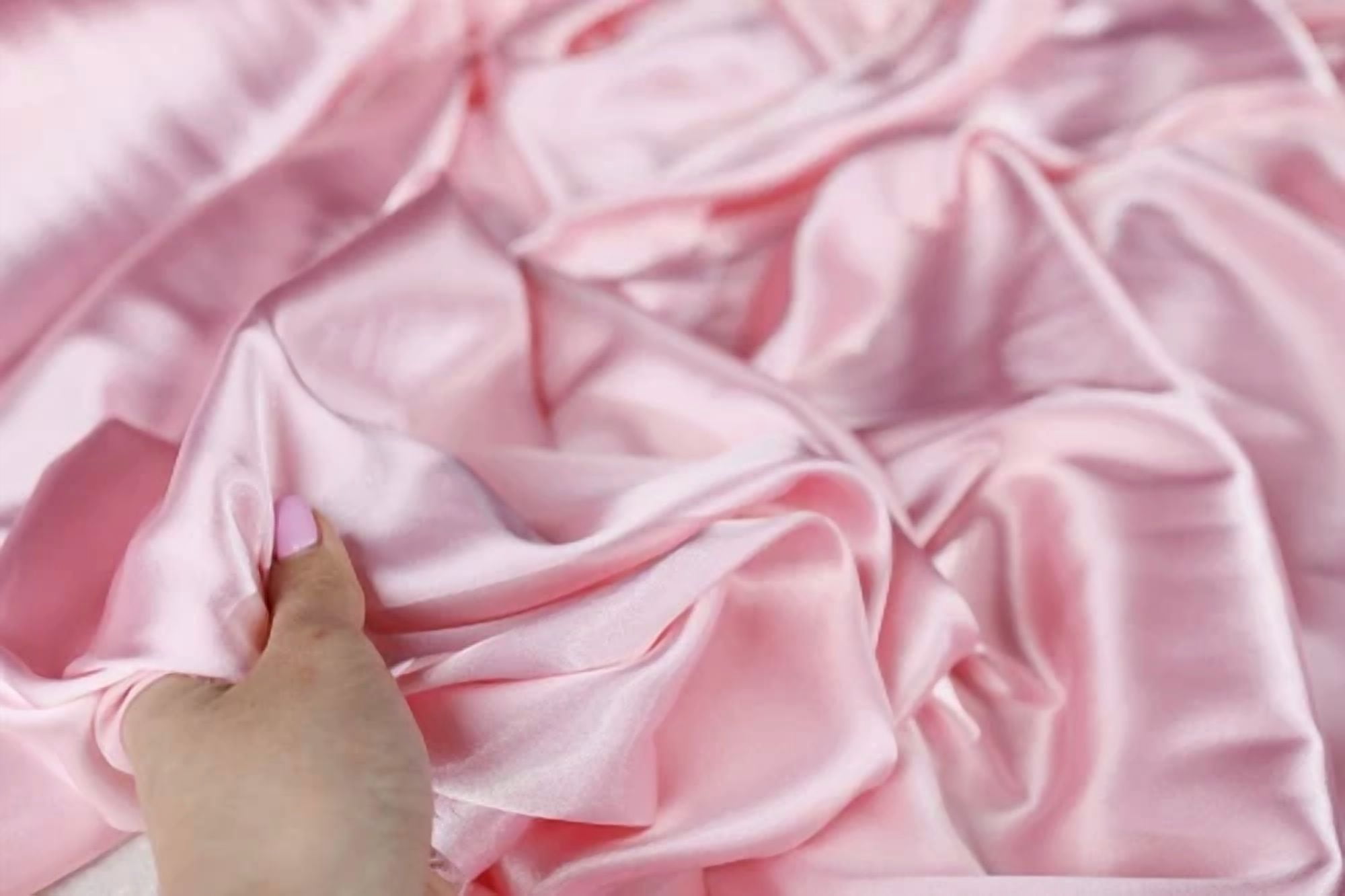 BUTTERFLY- Dusty Rose Satin Charmeuse Fabric By The Yard 315