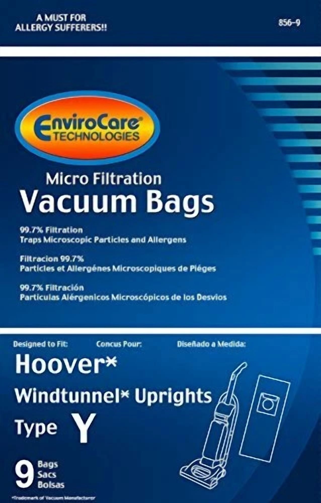 BUTTERFLY- Envirocare Replacement Micro Filtration Vacuum Cleaner Dust Bags For Hoover W...