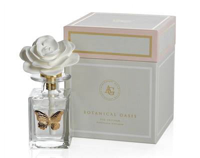Butterfly Whisper Porcelain Reed Diffuser with Fig Vetiver Scent, 100ml