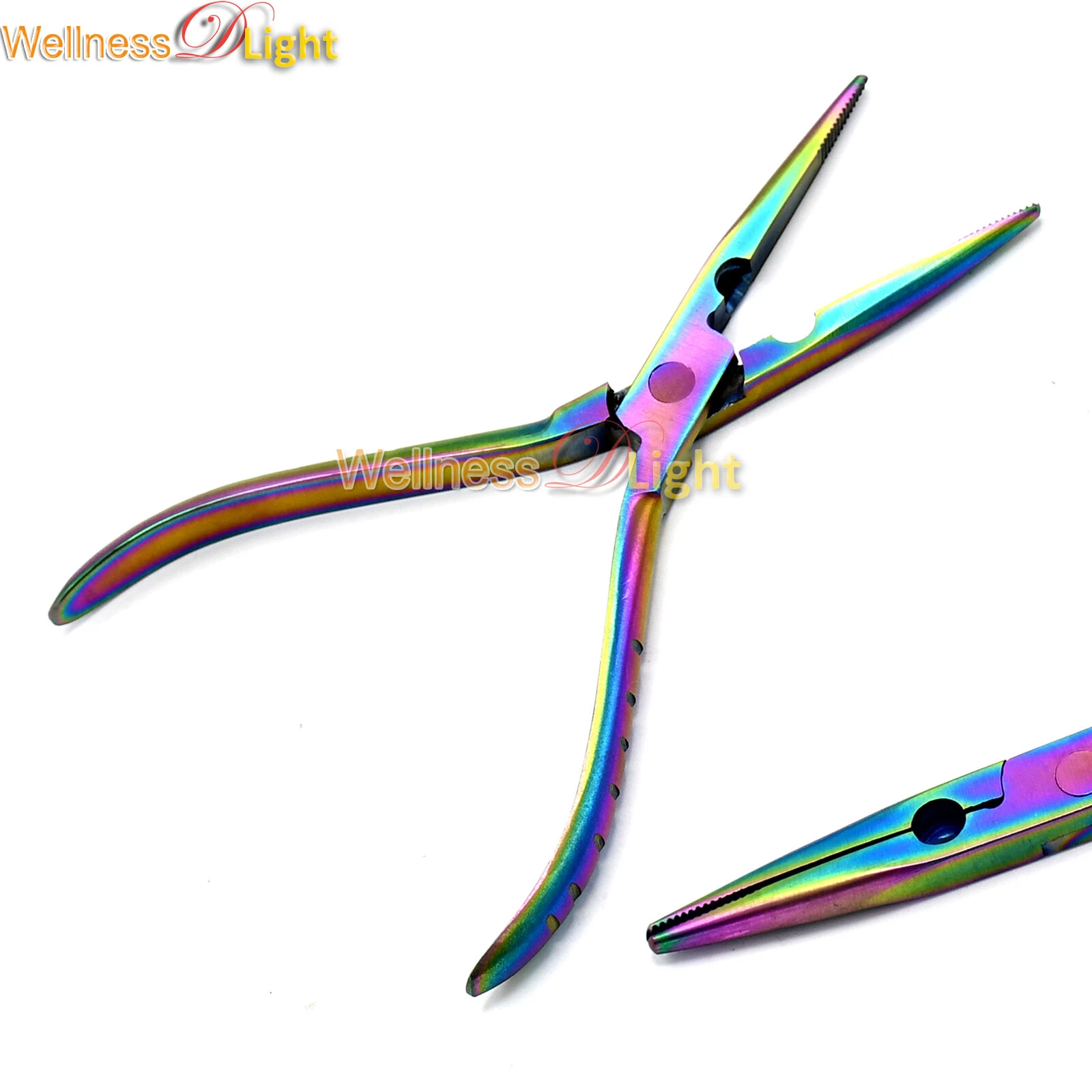 BUTTERFLY- Fisherman'S Needle Nose Plier Long Multi - Rainbow Color A+ Quality Inst Jw-4013