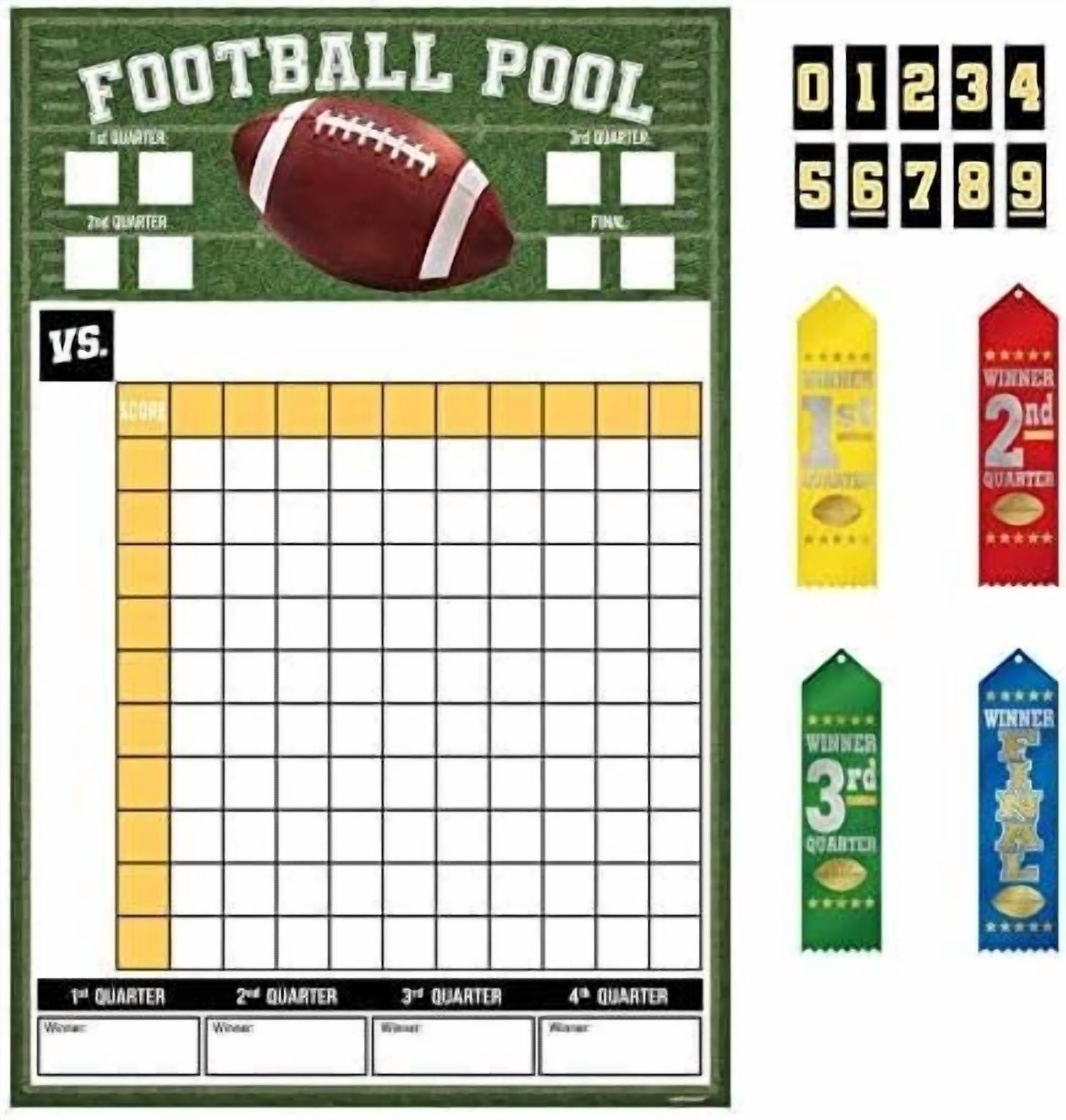 BUTTERFLY- Football Super Bowl Pro Sports Banquet Party Pool Game W/Ribbons