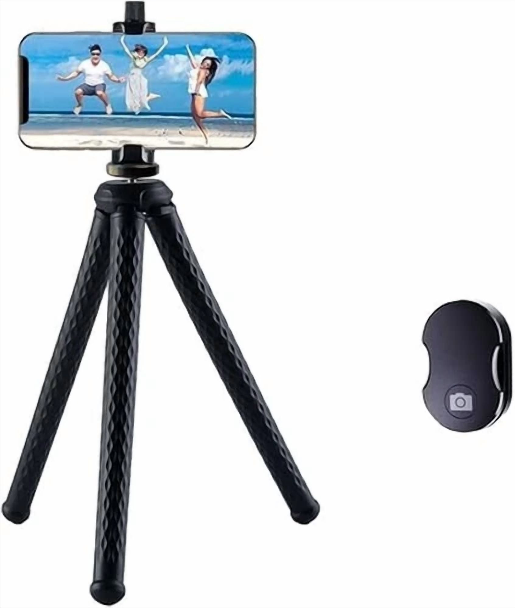 BUTTERFLY- Fugetek Flexible Phone Camera Tripod Stand Holder With Bluetooth Remote Waterprf