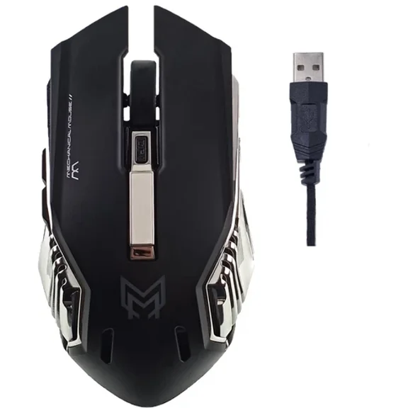 BUTTERFLY- Gaming Mouse Mechanical Gm88A Wired Rgb Flowing Backlit Light - Black