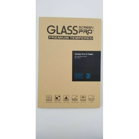 BUTTERFLY- Glass Screen Pro Premium Tempered All-New Fire 10 Tablet 2017 Model: Fg10