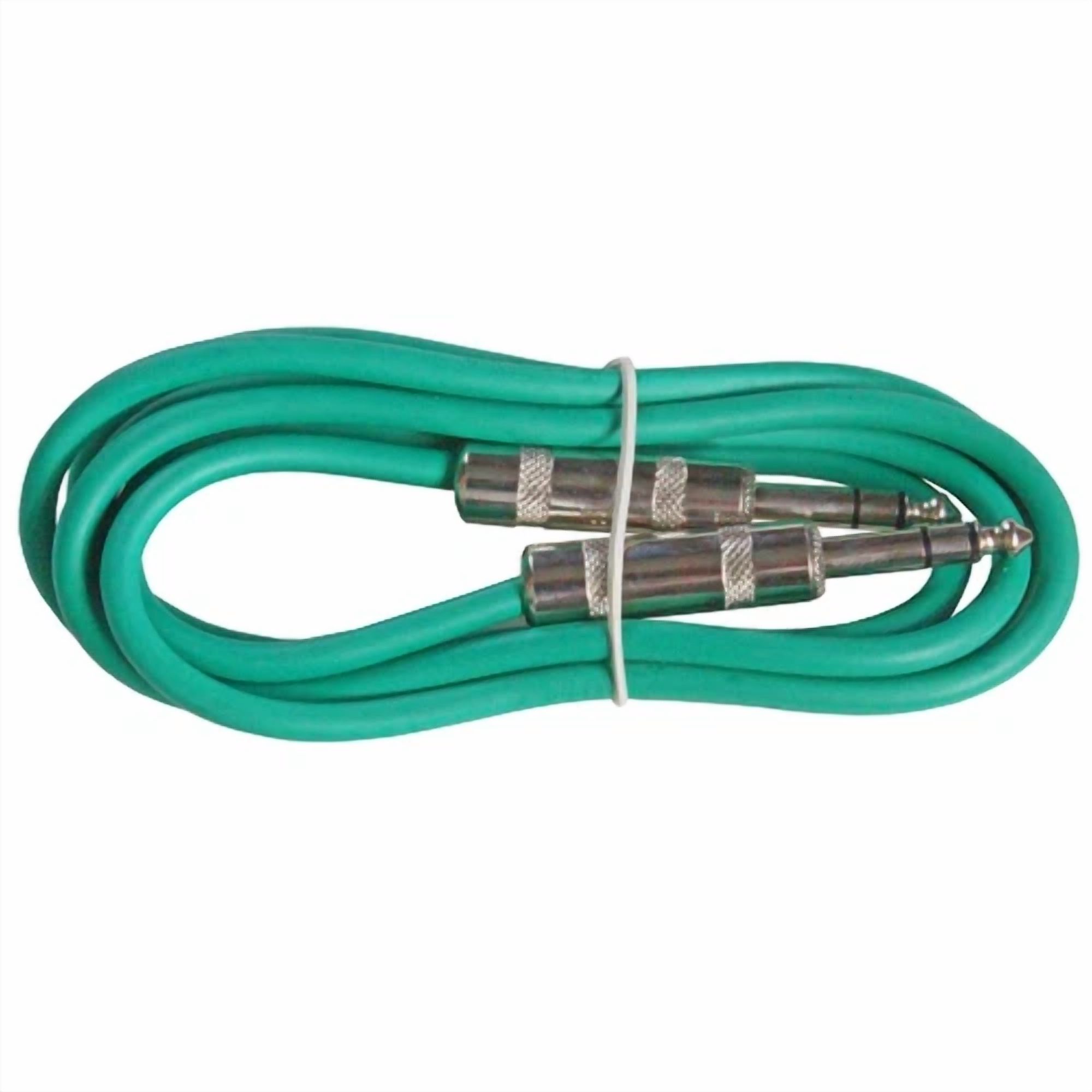 BUTTERFLY- Green 3 Ft Foot Shielded Audio Cable 1/4 Balanced Stereo Trs Pa Snake Patch Cord