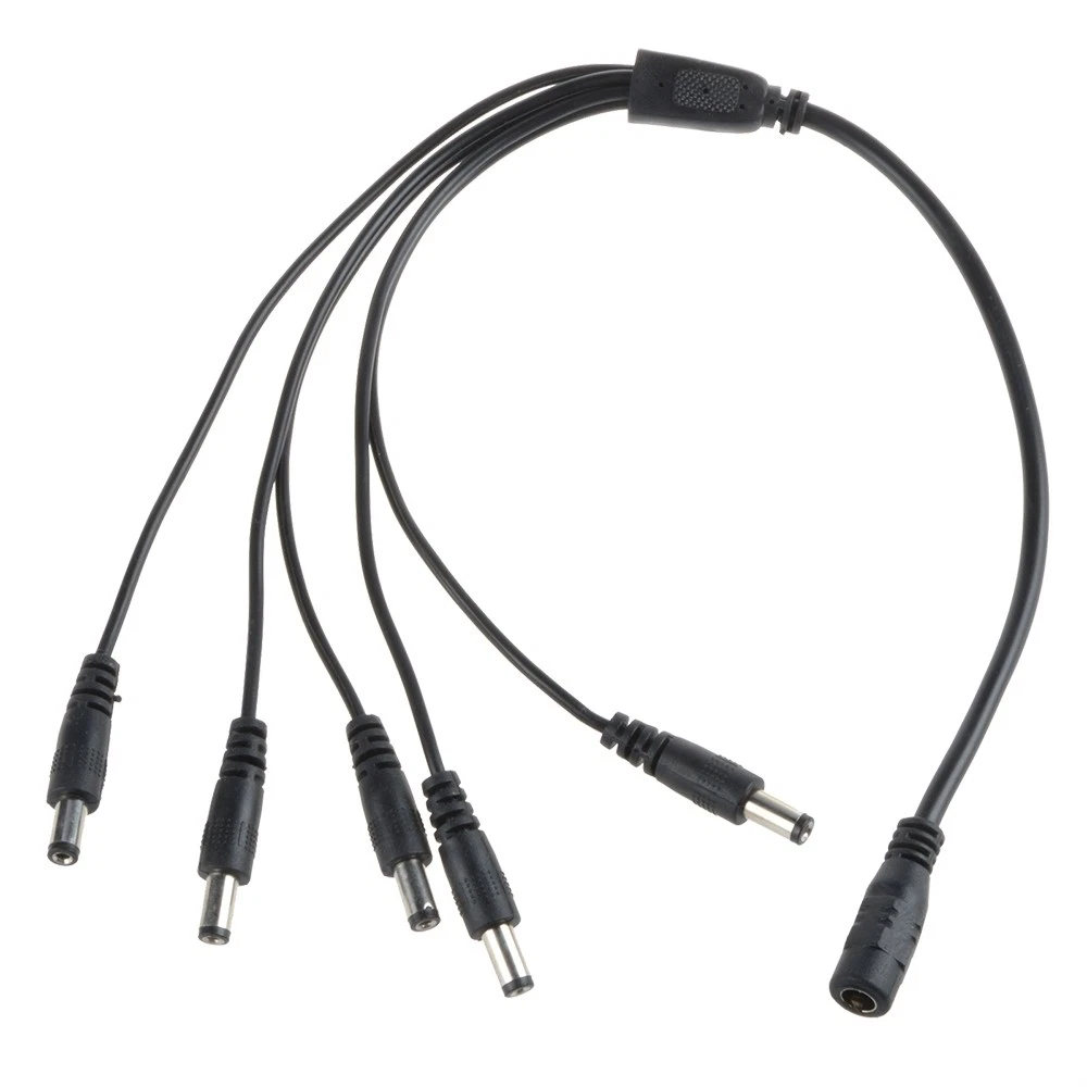 BUTTERFLY- Guitar Effect Pedal Daisy Chain Power Supply 5 Way Cables Splitter Adapter Cable