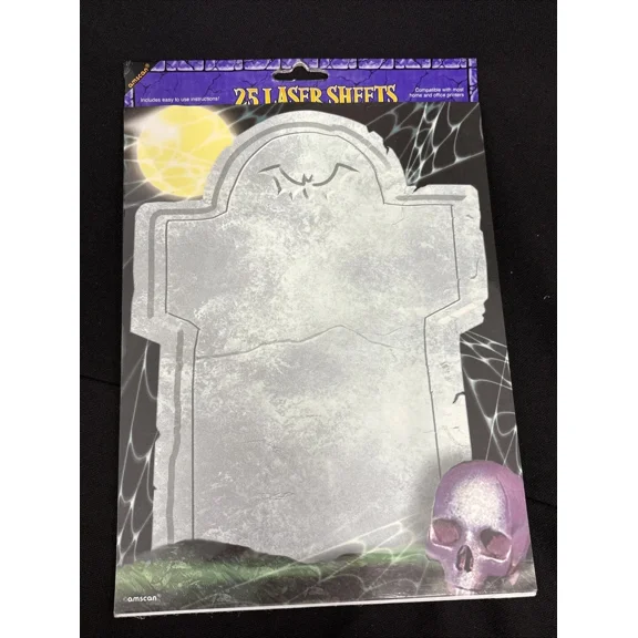 BUTTERFLY- Halloween Graveyard Printable Paper 25 Sheets