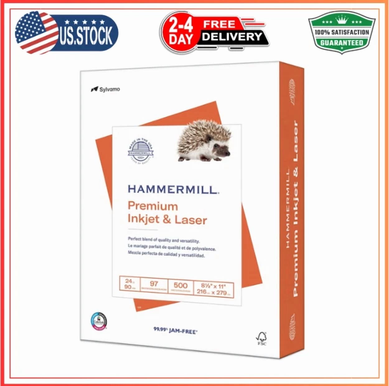 BUTTERFLY- Hammermill Printer Paper, Premium Inkjet & Laser Paper 24 Lb, 8.5 X 11 - 1 Re...