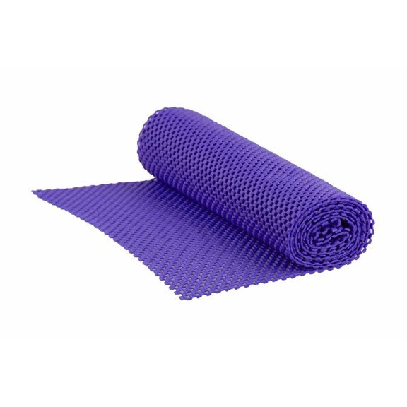 BUTTERFLY- Home Basics Brights Collection Non-Adhesive Rubber Shelf Grip Liner, Purple, 12X