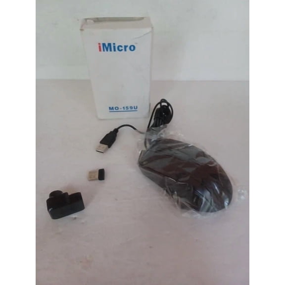 BUTTERFLY- Imicro Mo-159U Wired Usb Optical Ergonomic Scrolling Computer Mouse New In Box