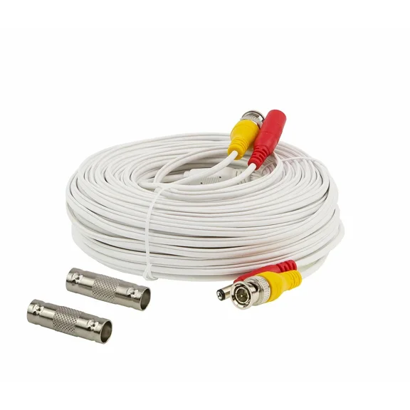 BUTTERFLY- Installercctv 60Ft Bnc Video Power Analog Siamese Extension Cable Cctv Cameras