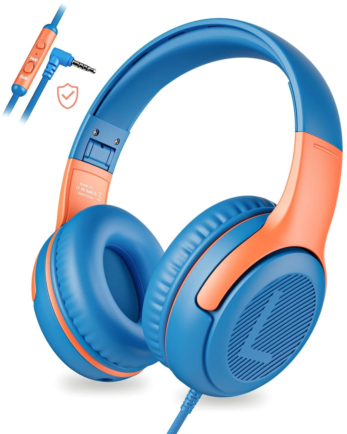 BUTTERFLY- Kids Headphones Wired Toddler Headphones With Microphone Over-Ear Headphones ...