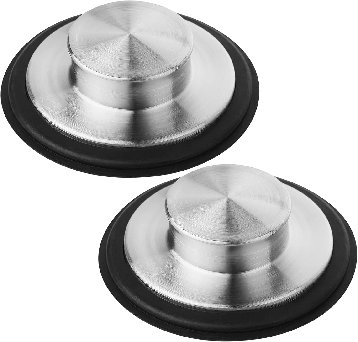 BUTTERFLY- Kitchen Sink Drain Stopper Cover, 2Pcs Stainless Steel Garbage Disposal Stopper