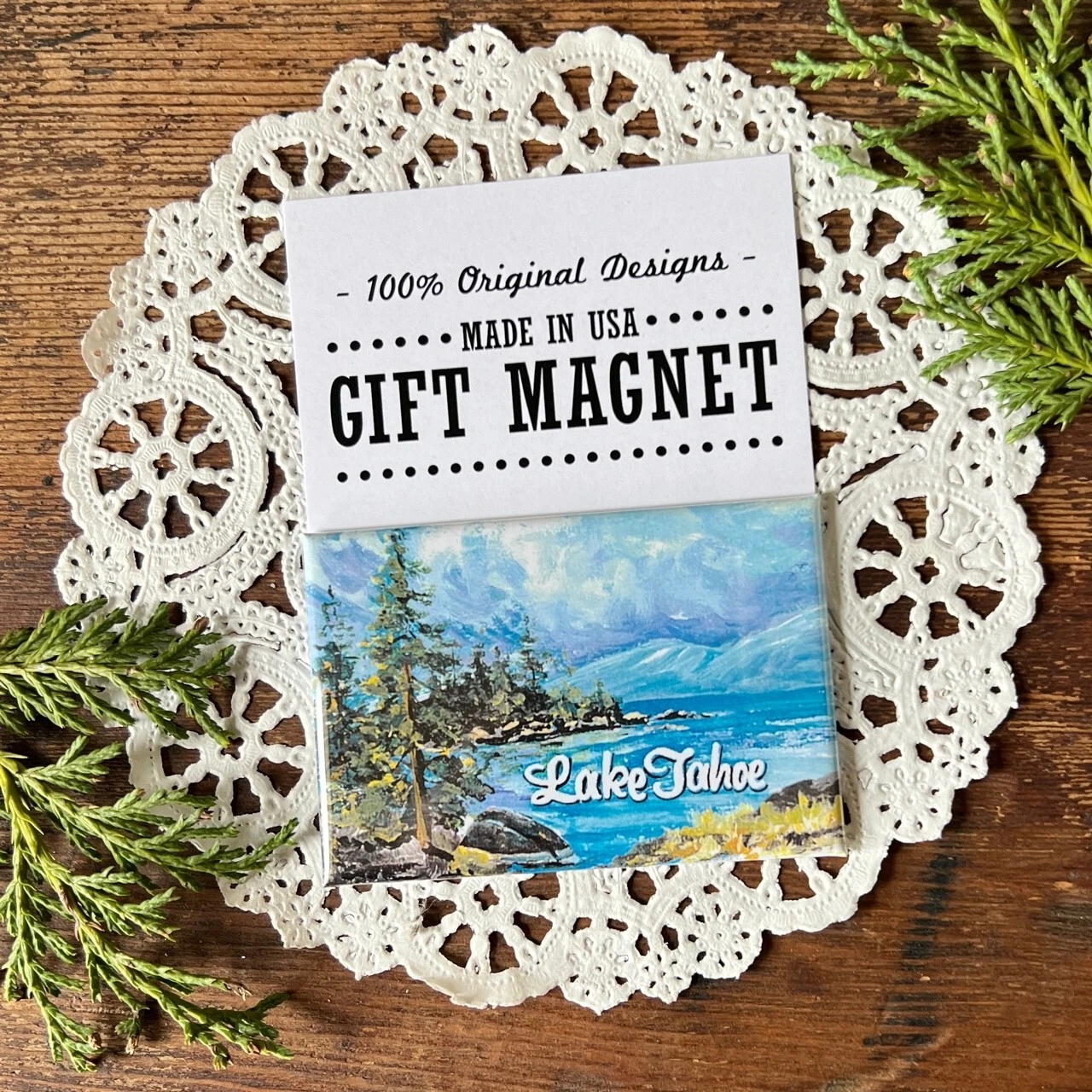 BUTTERFLY- Lake Tahoe * Gift Magnet * Usa Decogreet * Gift * New In Pkg * Vacation