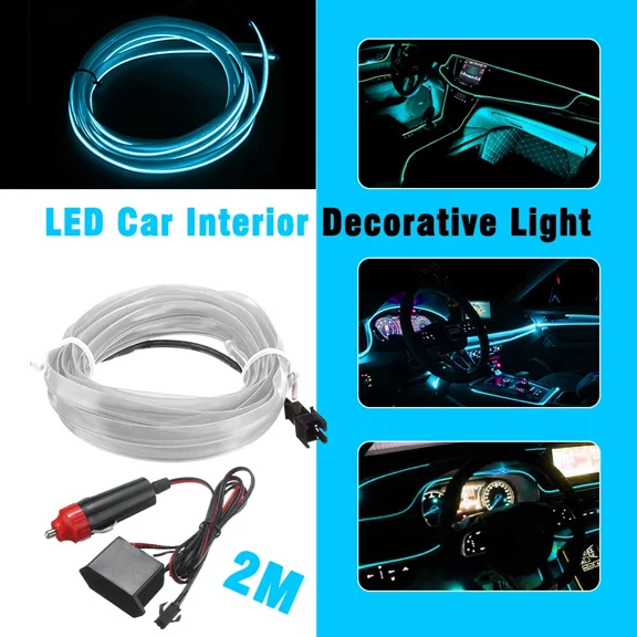 BUTTERFLY- Led Auto Car Interior 12V Decor Atmosphere Wire Strip Accessories Light Lamp Eoa