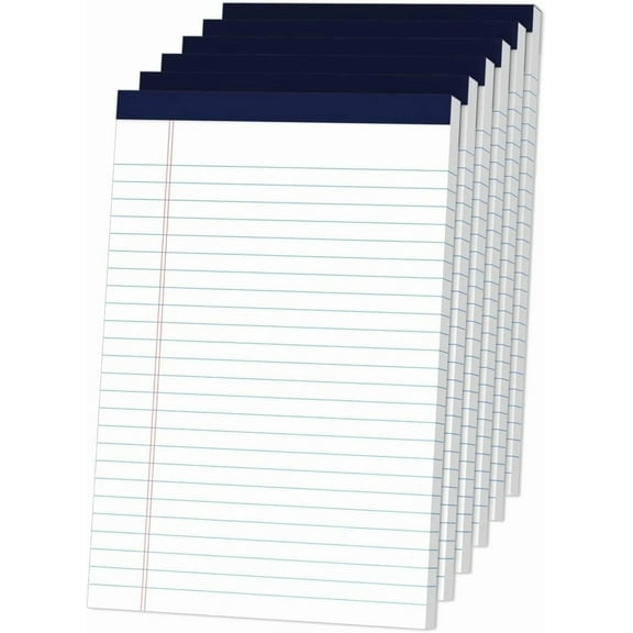 BUTTERFLY- Legal Pads 5" X 8" College Ruled Small Note Pads, 5X8 Inch, White