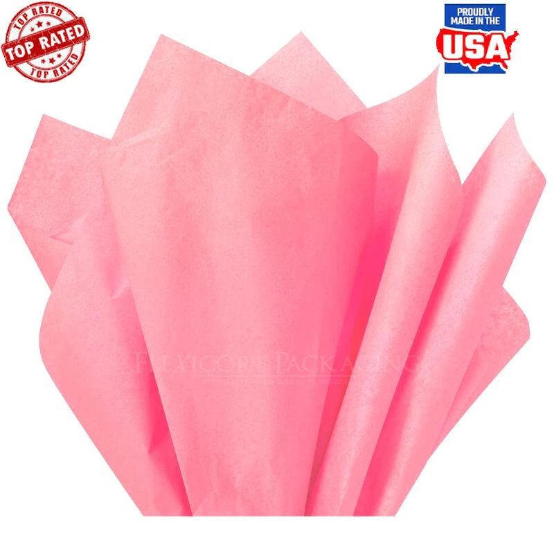 BUTTERFLY- Light Pink Tissue Paper 15"X20" 100 Sheets Decorative Eco-Friendly Crafts New