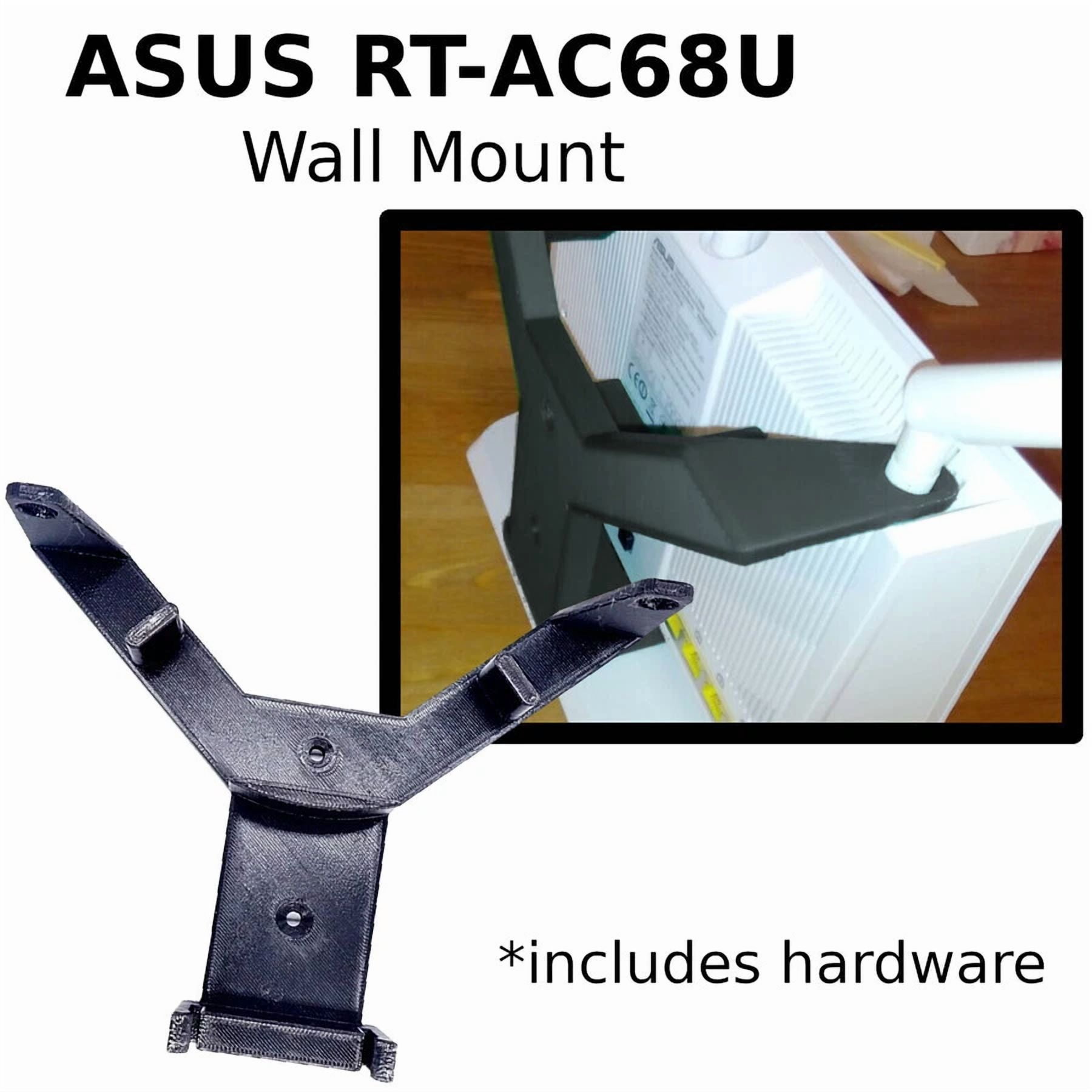 BUTTERFLY- Low Profile Wall Mount For Asus Rt-Ac68U Wifi Router