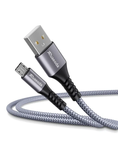 BUTTERFLY- Micro Usb Cable Android Charger 6Ft 2Pack Ps4 2Pack 6Ft, Nylon Braid