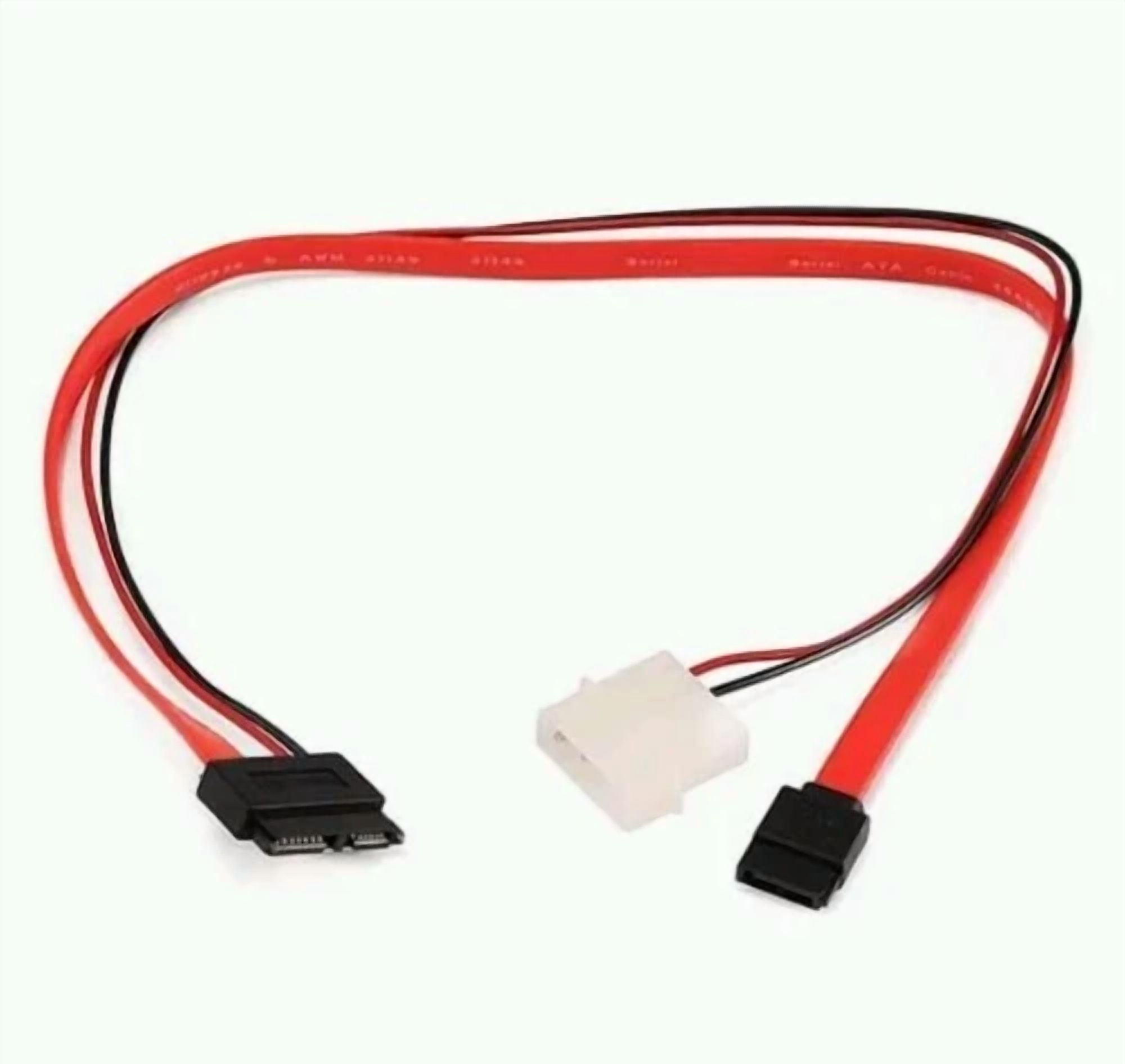 BUTTERFLY- Monoprice 7639 16 In. Slim Sata To Sata Data And Power Combo Cable