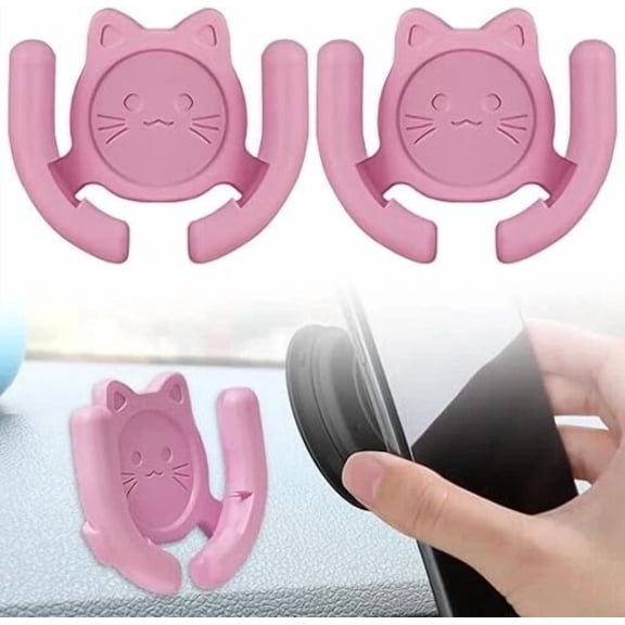 BUTTERFLY- Multi-Surface Holder Car Mount Compatible For Popsocket Holder 2 Pack Pink