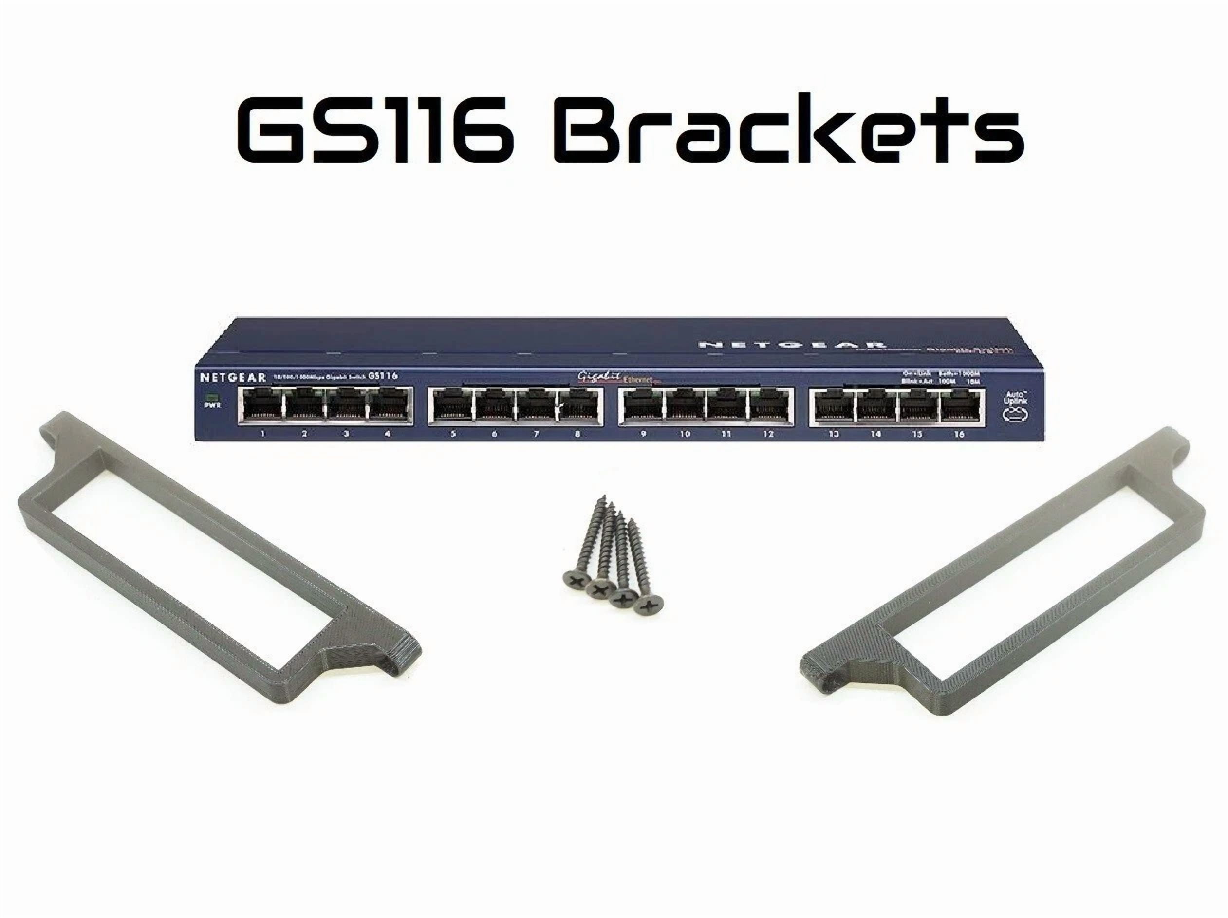 BUTTERFLY- Netgear Gs116Na Prosafe 16-Port Network Switch Wall Mount Bracket Holder