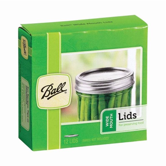 BUTTERFLY- New Box Of 12 Ball Wide Mouth Dome Lids For Mason Jars Canning Preserving
