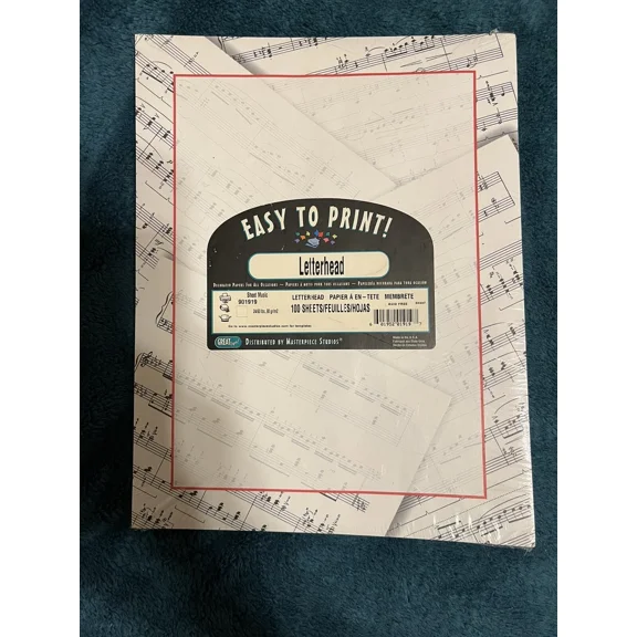 BUTTERFLY- New Great Papers! Sheet Music Computer Papers 100 Sheets
