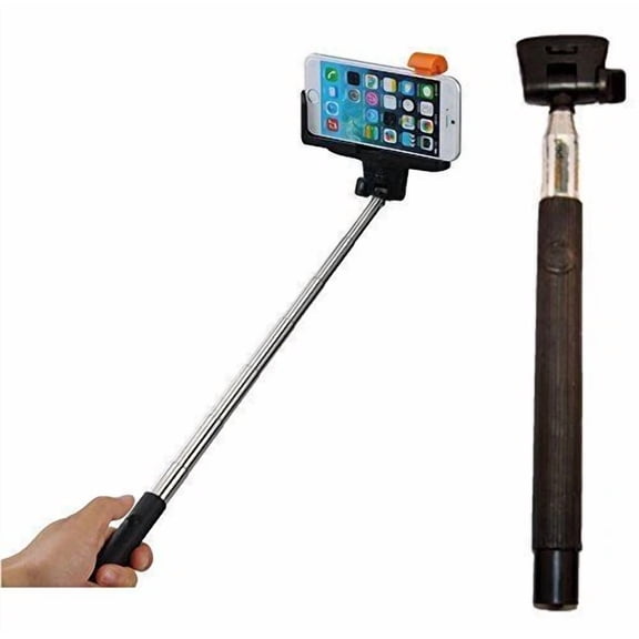 BUTTERFLY- New Selfie Stick Z07-5 Bluetooth Wireless Portable Monopod For Smartphones Blk