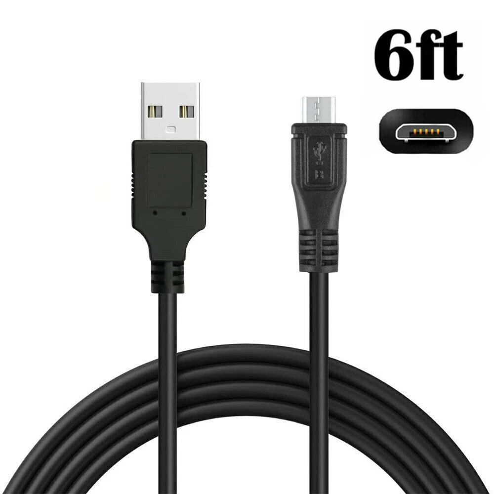 BUTTERFLY- Pkpower 6Ft Micro Usb Fast Charger Cable Cord For Lg Htc Ps4 Xbox One Controller