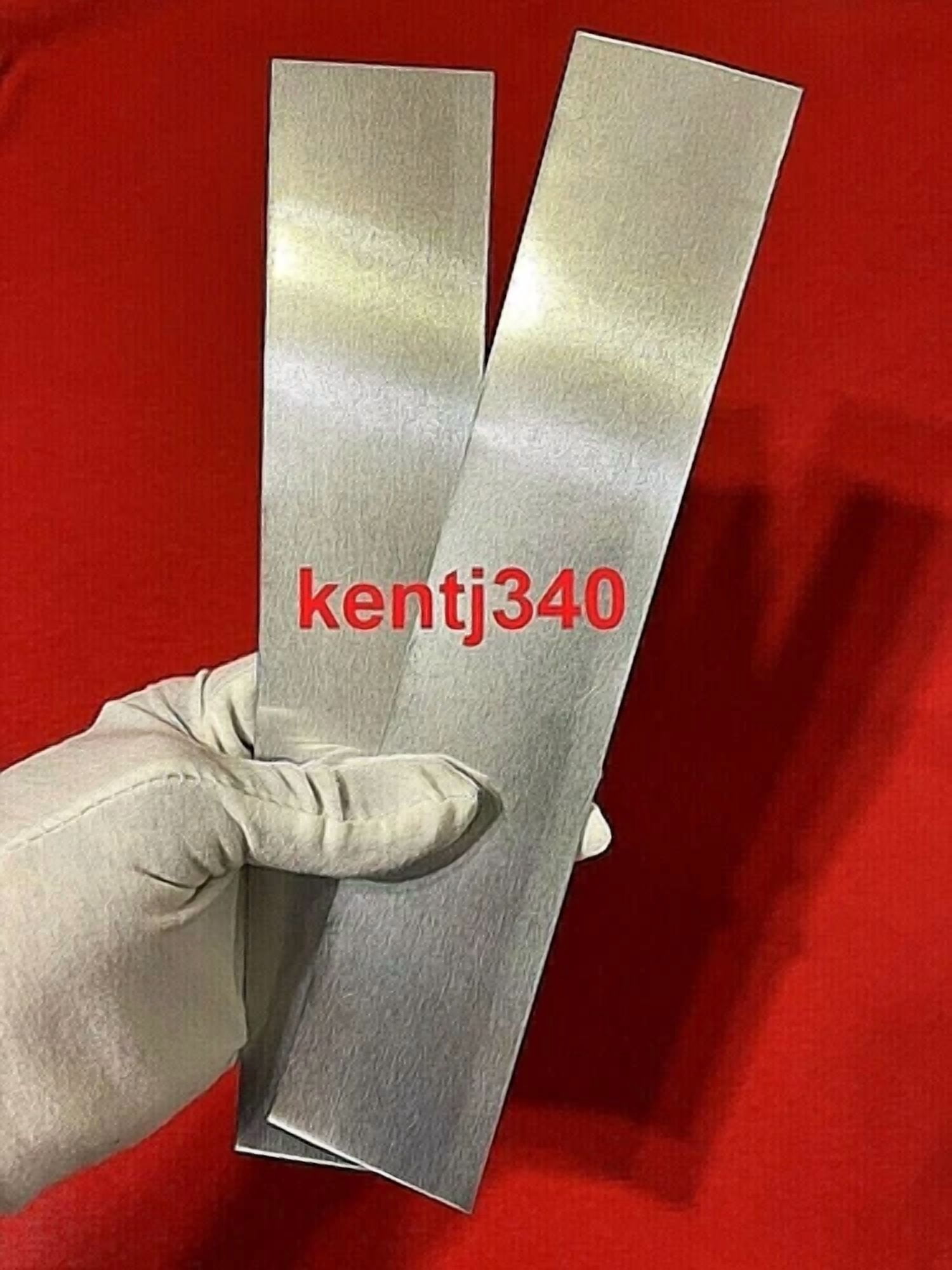 BUTTERFLY- Pure Zinc Sheet Anode 2 Pcs .02X2X10 For Plating Kit, Jewelry Making, 0.21 Lbs.