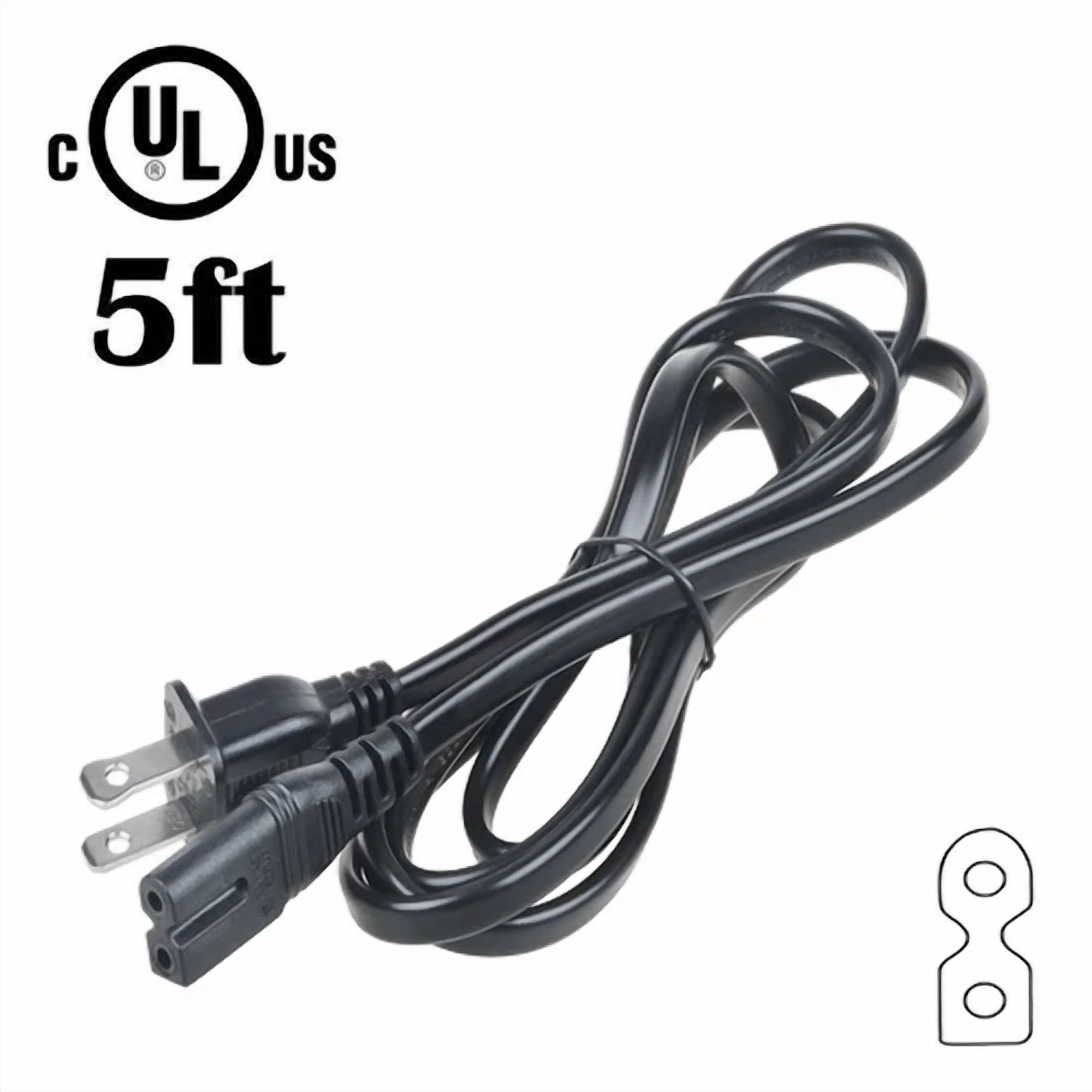 BUTTERFLY- Pwron 5Ft Ul Ac Power Cord Cable For Brother Sewing Machine Sq9000 Xr7700 Se400