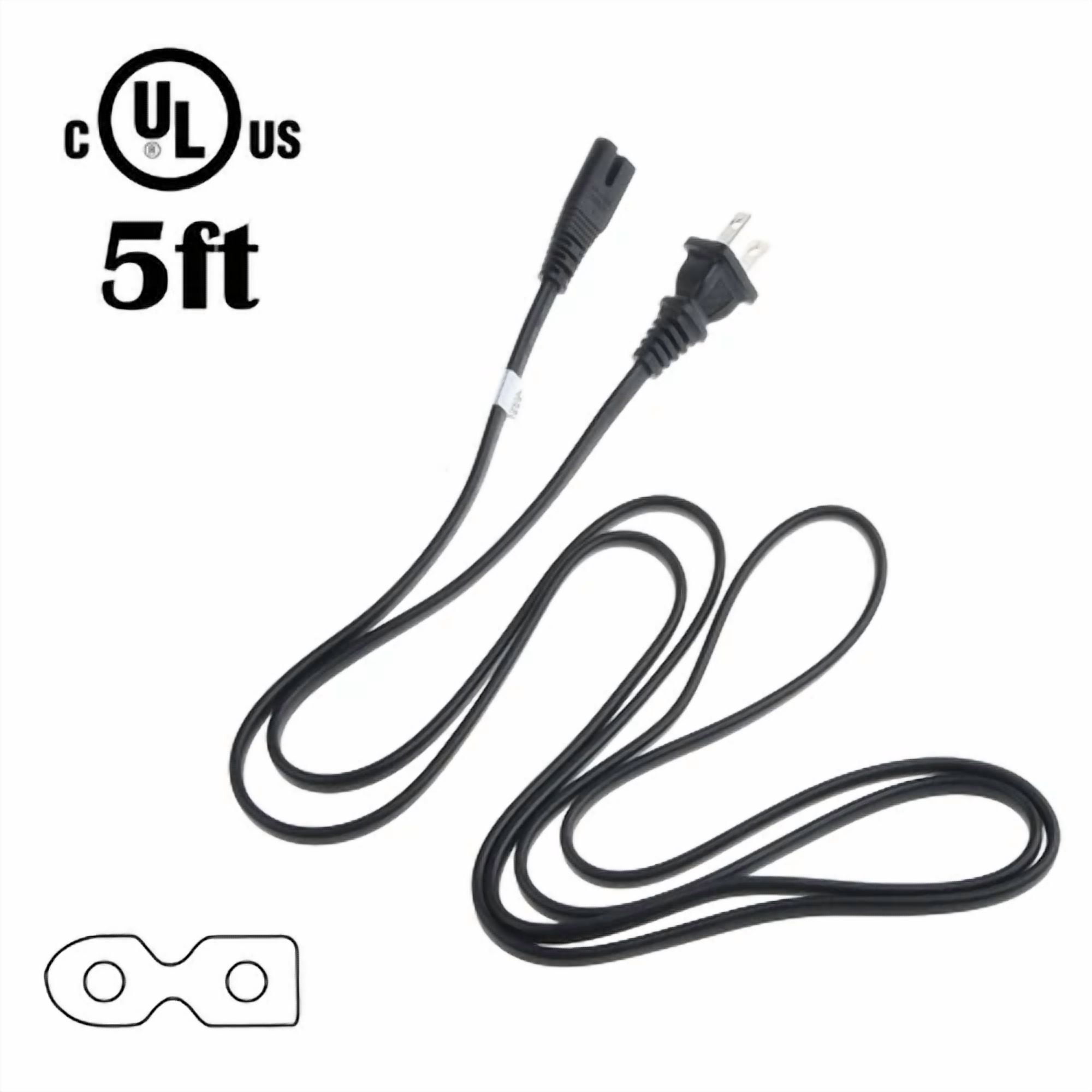 BUTTERFLY- Pwron 5Ft Ul Power Cord Cable Lead For Vizio E320-B2 E320I-B0 E320I-B1 E320I-B2