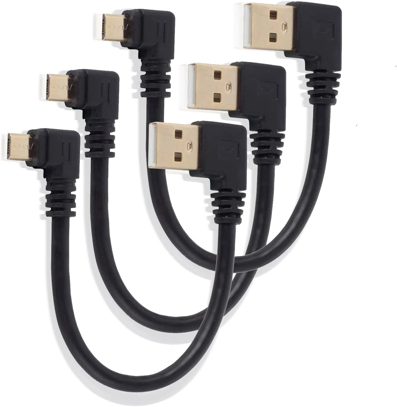 BUTTERFLY- Right Angle Micro Usb Cable Short To Charging 90 Micro 5P