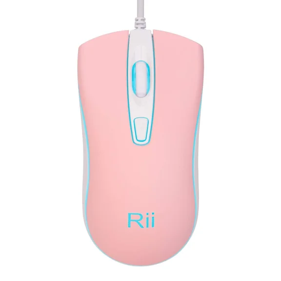 BUTTERFLY- Rii Wired Mouse, Usb Computer Mouse,Rgb Optical Office Mice For Pc,Com