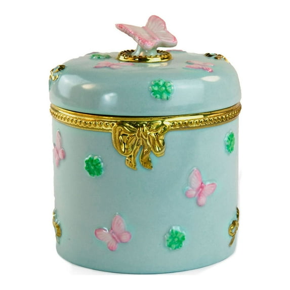BUTTERFLY SCENTED CANDLE BABY ROSE - AQUAMARINE - GOLD