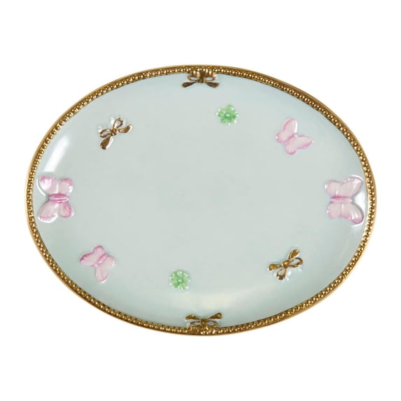 BUTTERFLY SOAP DISH AQUAMARINE - PINK - GOLD