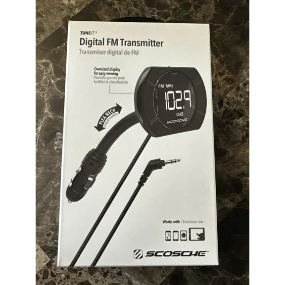 BUTTERFLY- Scosche Fmtd13-Sp1 Digital Fm Transmitter With Back Lit Display And Brand New